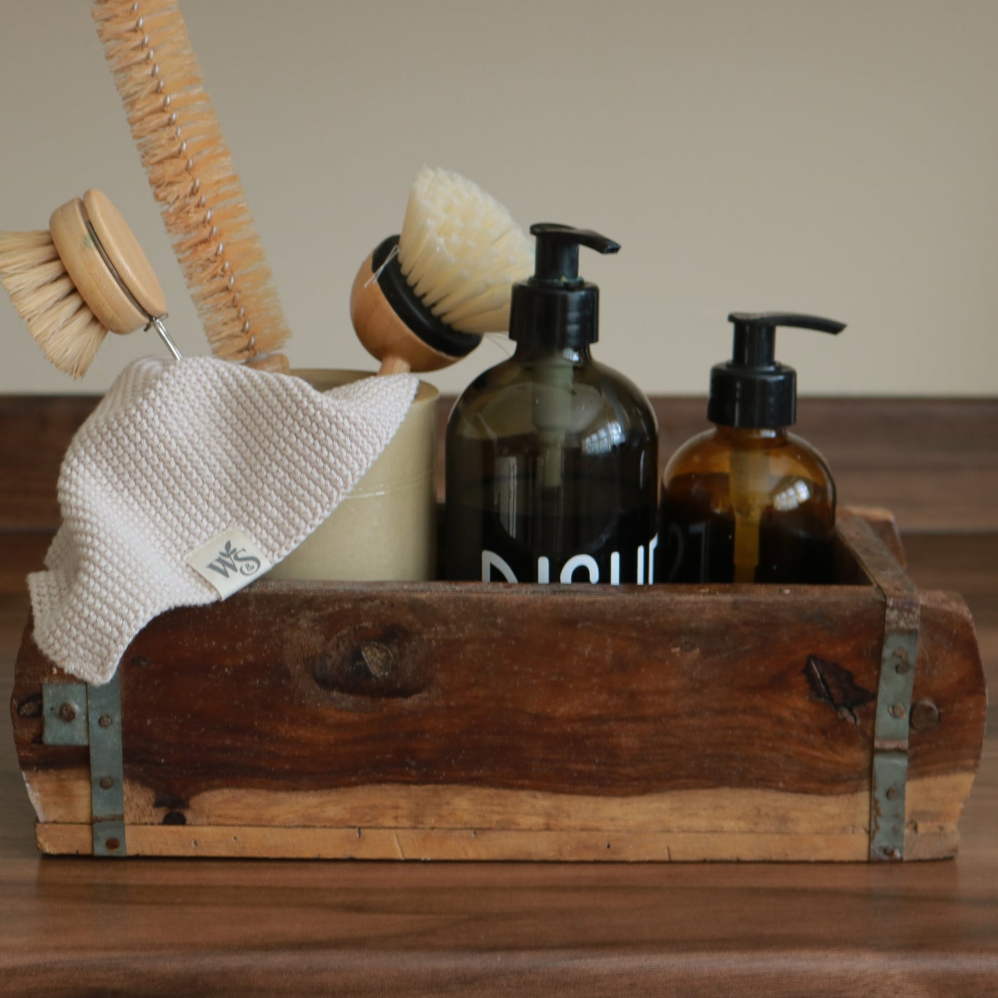 Vintage Wooden Brick Mould Box