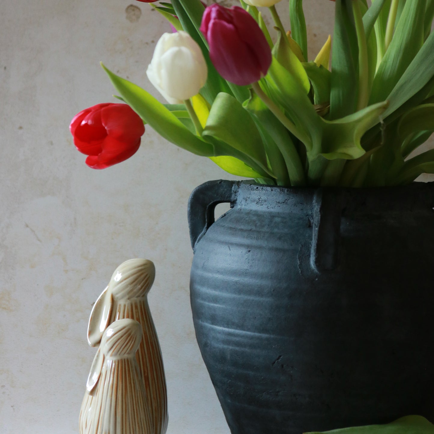 Rustic Vase Black