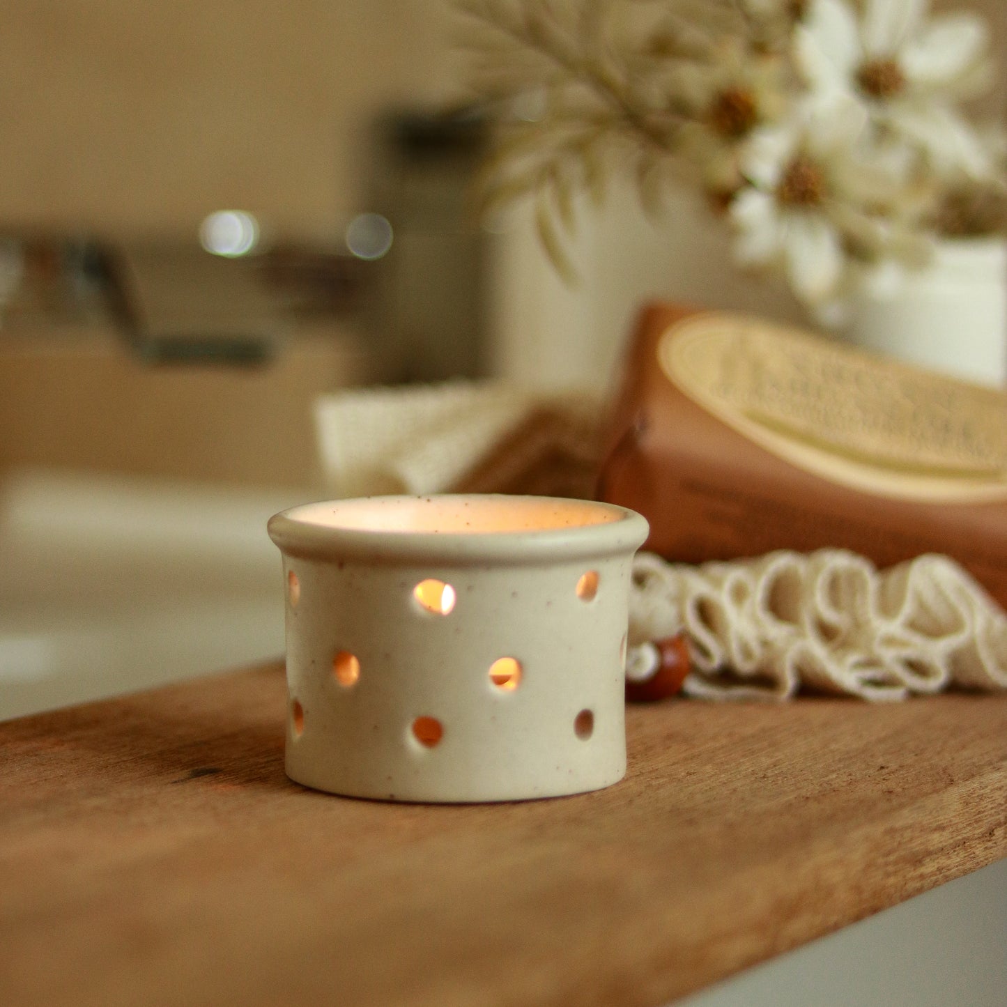 French Cheese Mould Candle Holder – Large