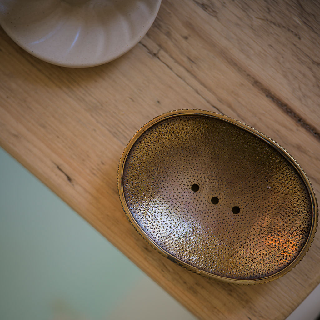 Oval Brass Soap Dish
