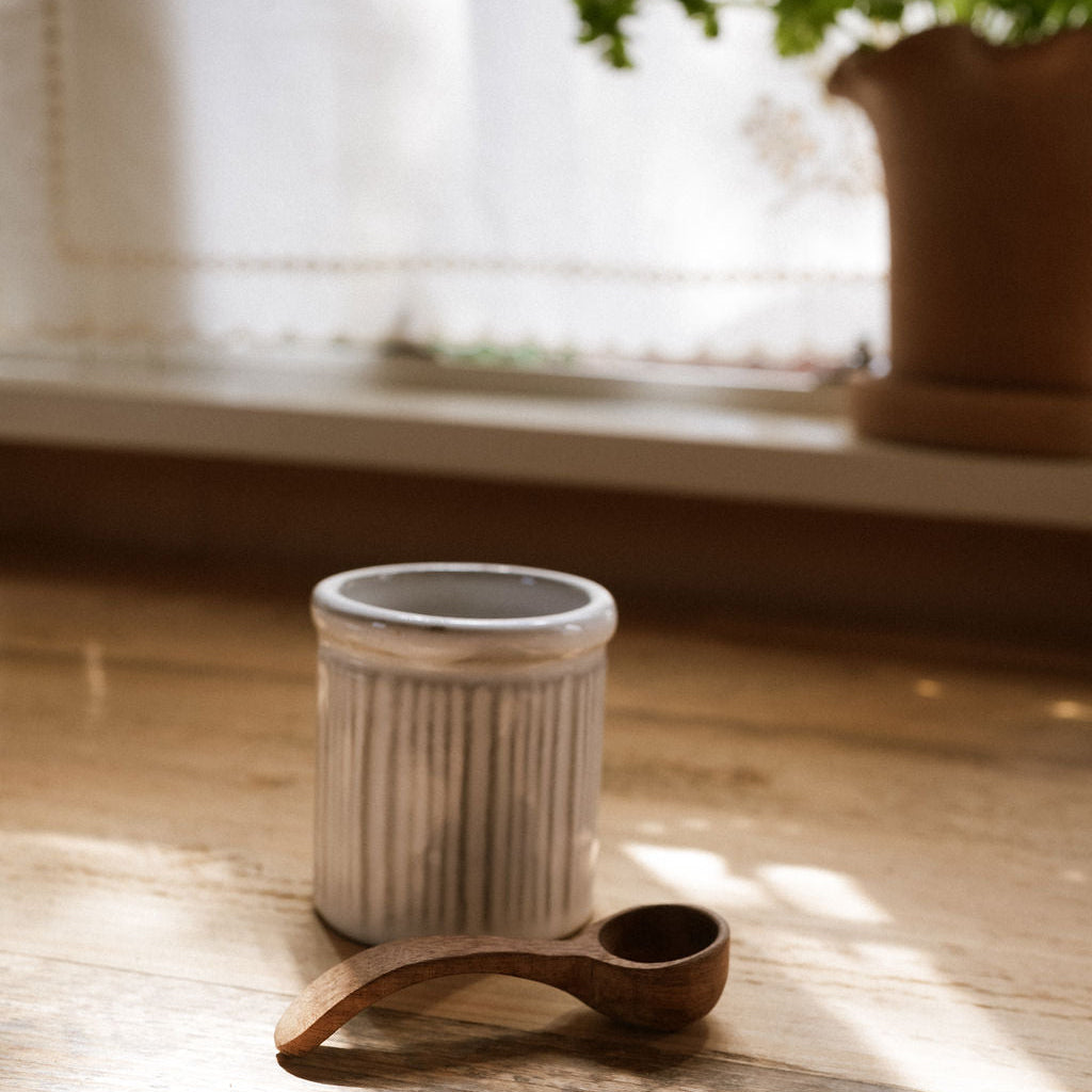 Acacia Wood Curved Mini Spoon