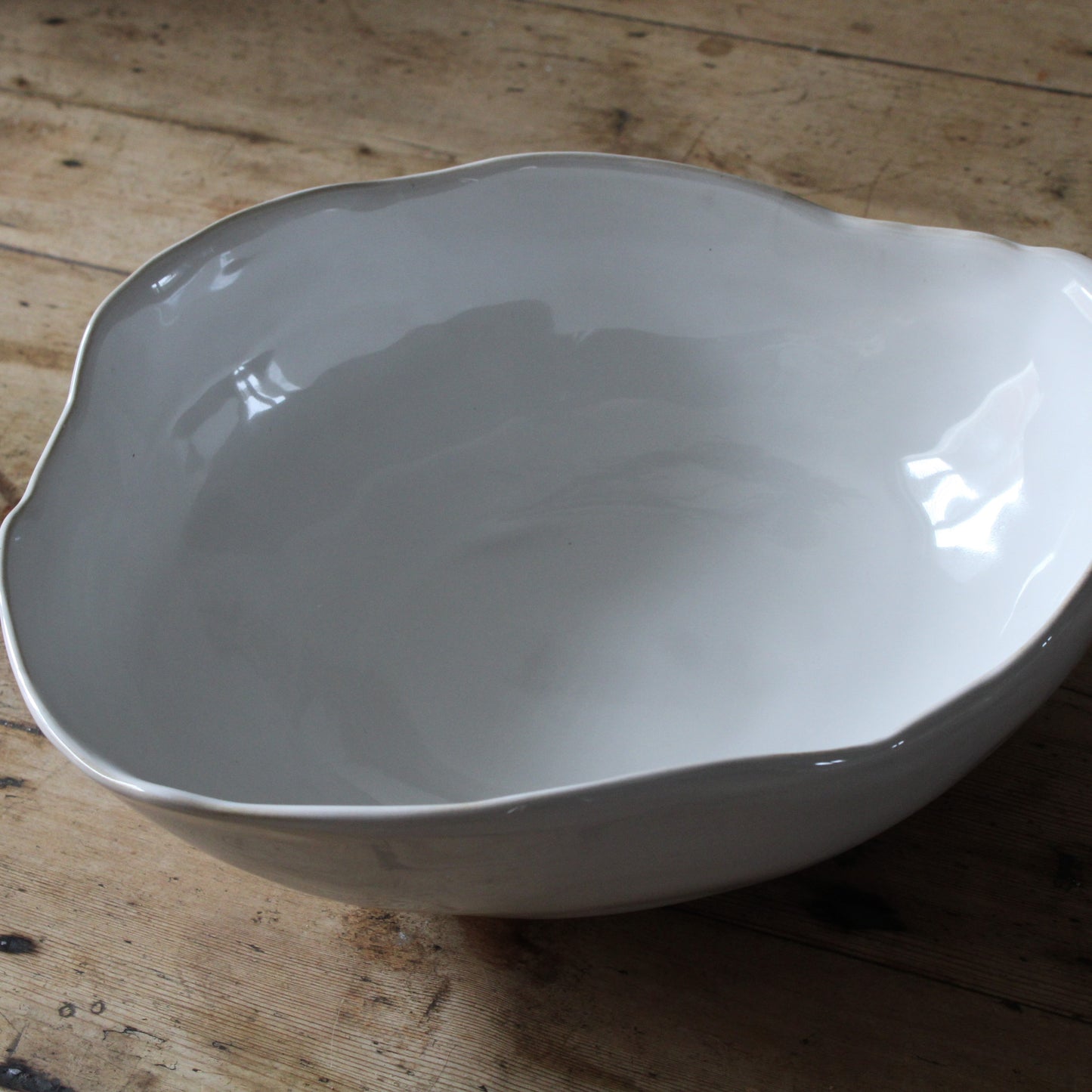 Dune White Serving Bowl-Large
