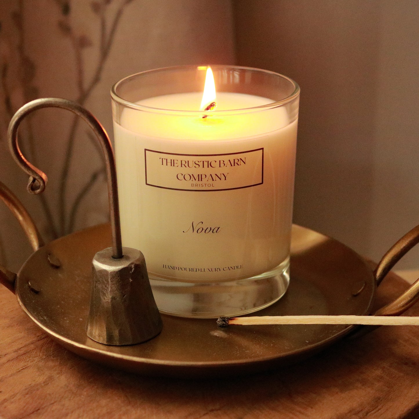 Curved Antique Silver Candle Snuffer