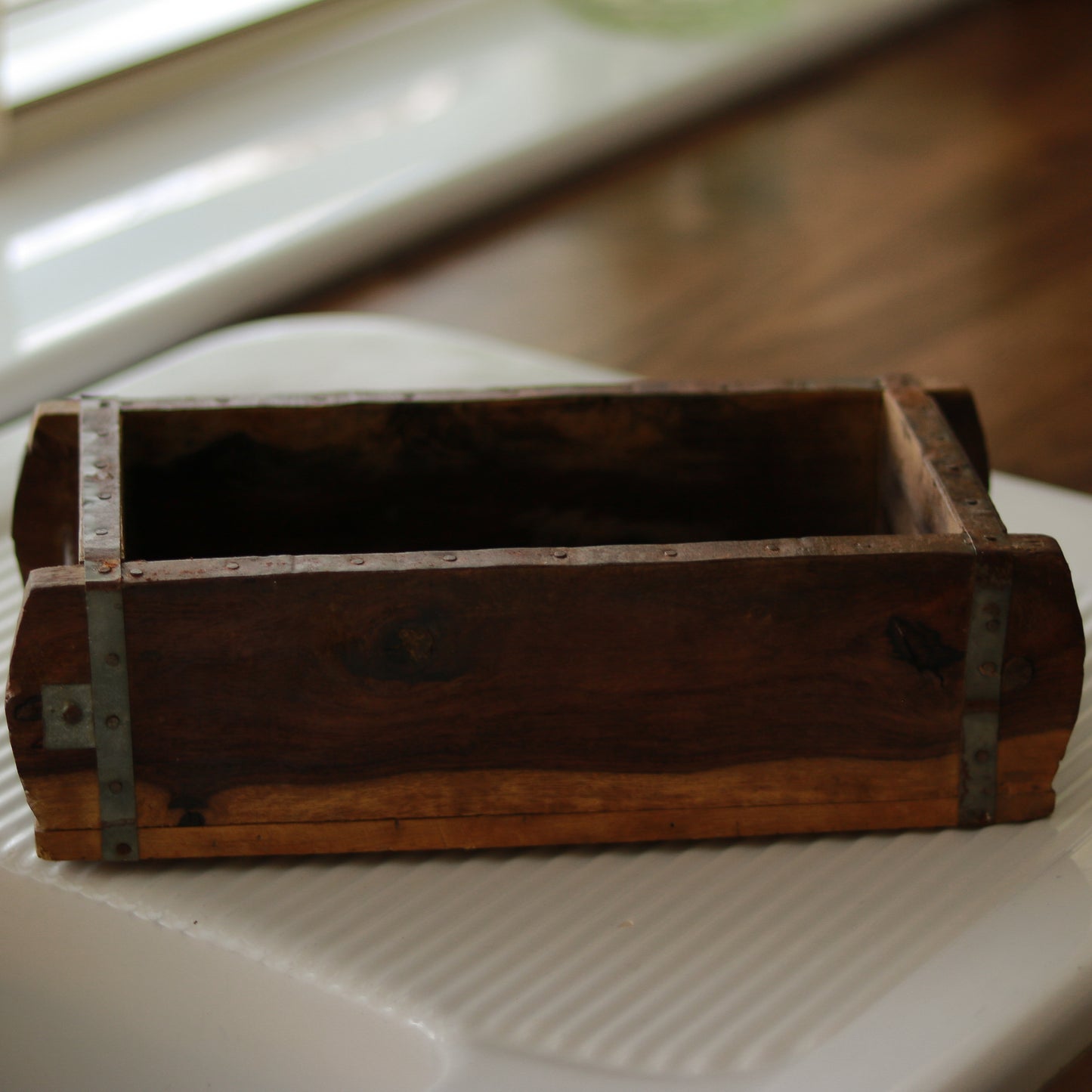 Vintage Wooden Brick Mould Box
