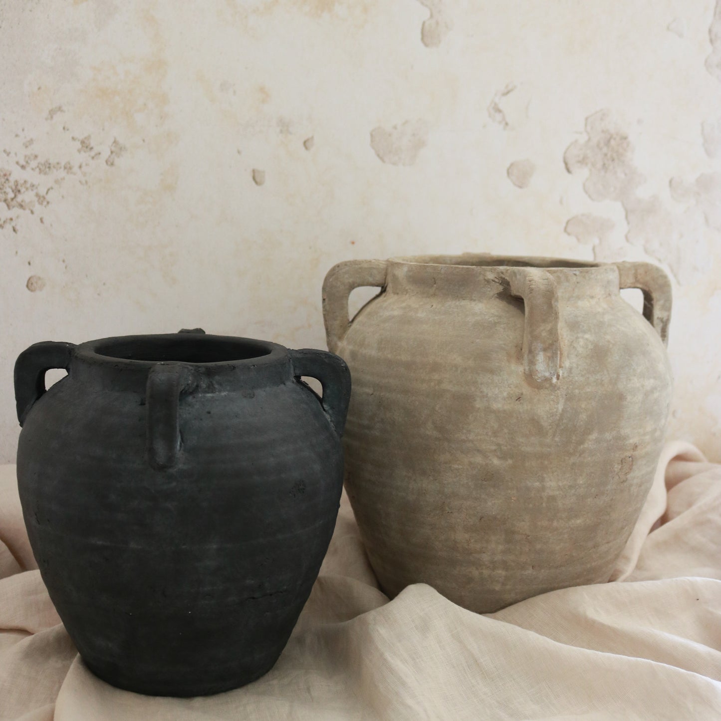 Rustic Vase Black