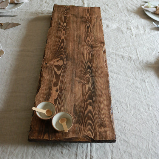 Hand crafted serving board-Dark Rustic