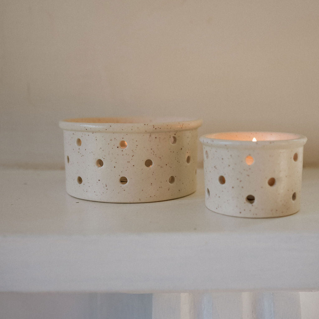 French Cheese Mould Candle Holder – Large