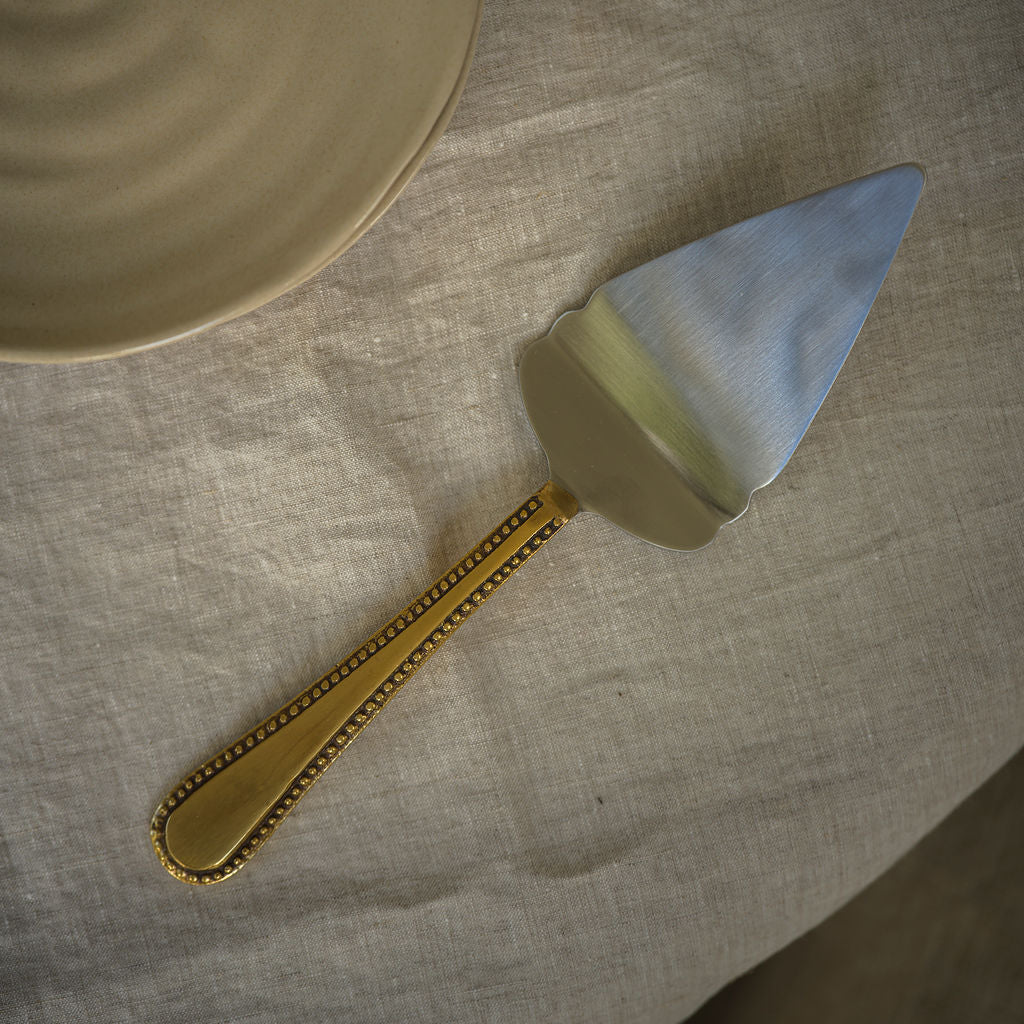 Antique Style Brass Cake Slice