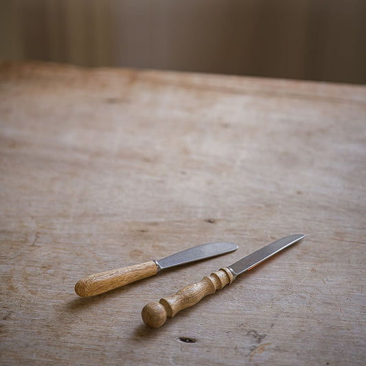 Hand-carved Breakfast Knives- Set of 2