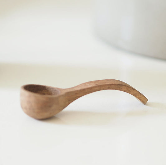 Acacia Wood Curved Mini Spoon