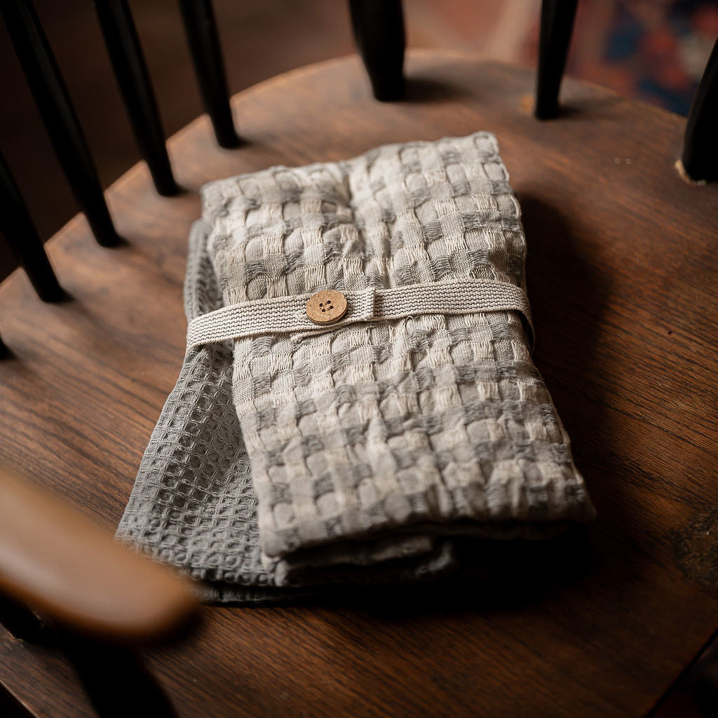 Luxury Waffle Check Tea Towel 2Pk