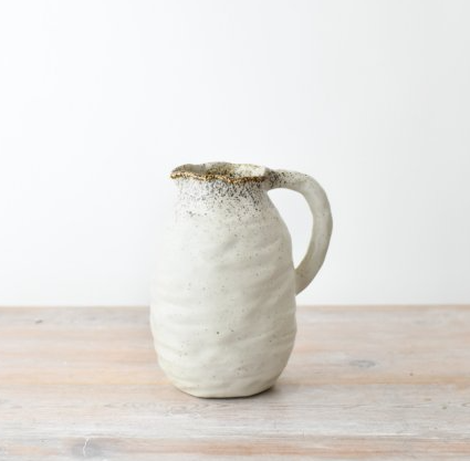 Beba speckled jug vase — rustic home décor by The Rustic Barn Company