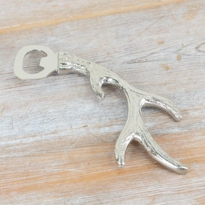 Antler bottle opener — rustic bar accessory by The Rustic Barn Company