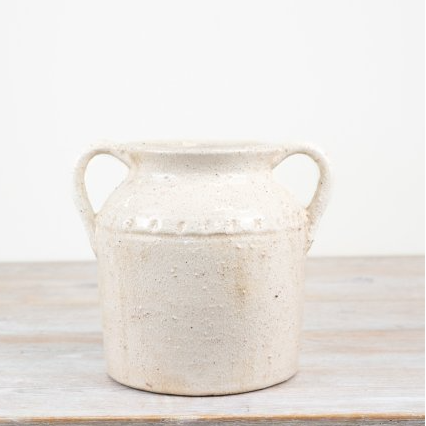 Jolee terracotta vase with handles — handcrafted rustic vase by The Rustic Barn Company