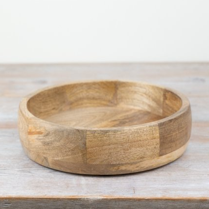 Rustic wooden serving bowl 25cm — kitchen accessory by The Rustic Barn Company