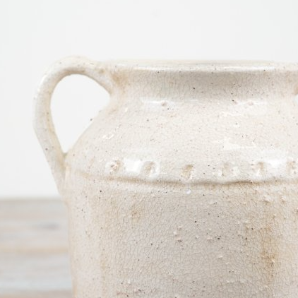 Jolee terracotta vase with handles — natural finish decorative vase by The Rustic Barn Company