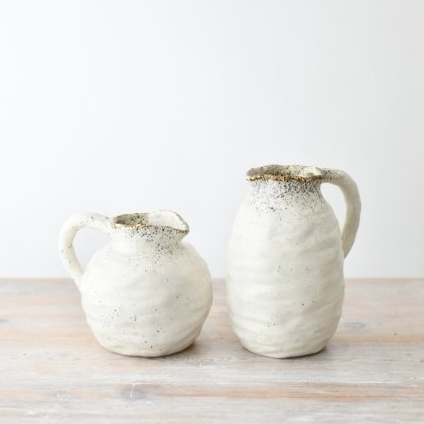 Beba speckled jug vase styled as a statement piece — The Rustic Barn Company
